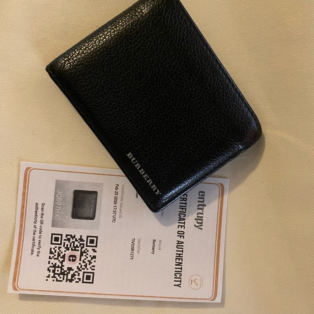 Burberry Black Leather Wallet - Picture 7 of 7